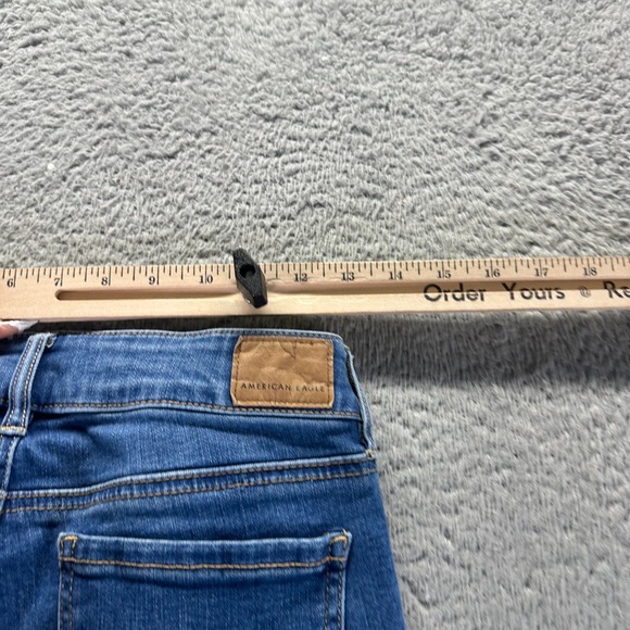 American Eagle Outfitters Favorite Jeans Womens 0 Blue Denim Boyfriend Stretch - Picture 9 of 12